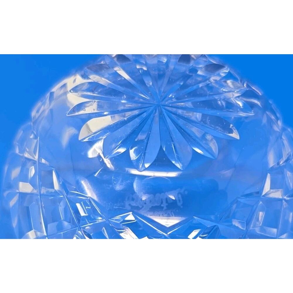 WATERFORD LISMORE OPEN SUGAR BOWL, Cut Lead Crystal, 3 1/4", Made in Ireland U30 - Picture 5 of 7